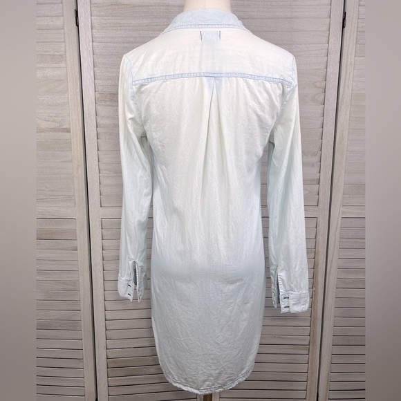 OLD NAVY 100% Cotton Chambray Shirt Dress Light Wash Blue-XS - Picture 2 of 2